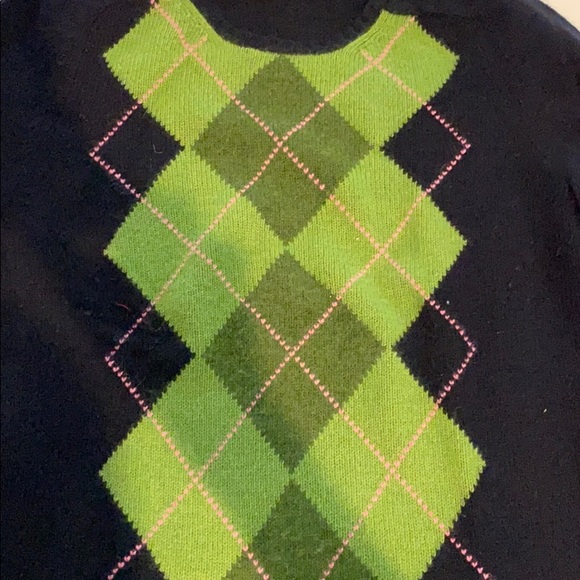NWOT JCrew wool argyle sweater size M - Picture 3 of 4